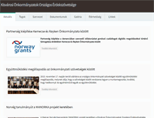 Tablet Screenshot of kisvarosok.hu